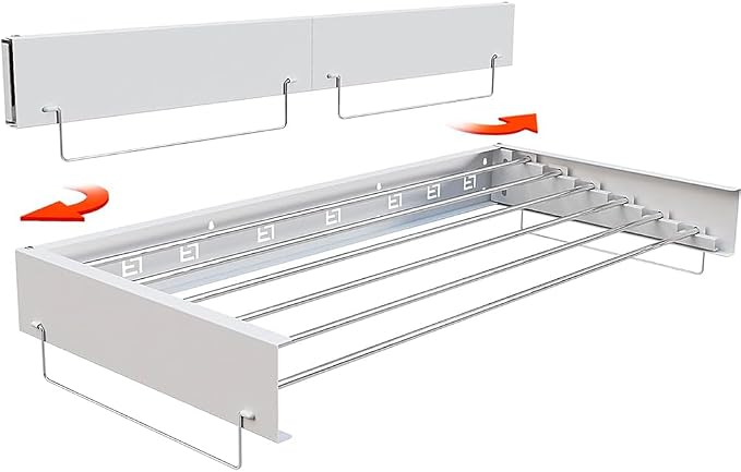 40‑Inch Wall‑Mounted Foldable Laundry Drying Rack | Limited Time Free Spiral Drying Rack Gift, While Stock Lasts