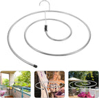 Spiral Stainless Steel Laundry Drying Rack, Space‑Saving Indoor Hanger for Sheets, Blankets and Towels