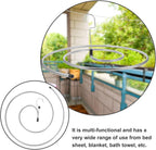 Spiral Stainless Steel Laundry Drying Rack, Space‑Saving Indoor Hanger for Sheets, Blankets and Towels