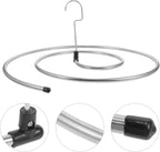Spiral Stainless Steel Laundry Drying Rack, Space‑Saving Indoor Hanger for Sheets, Blankets and Towels
