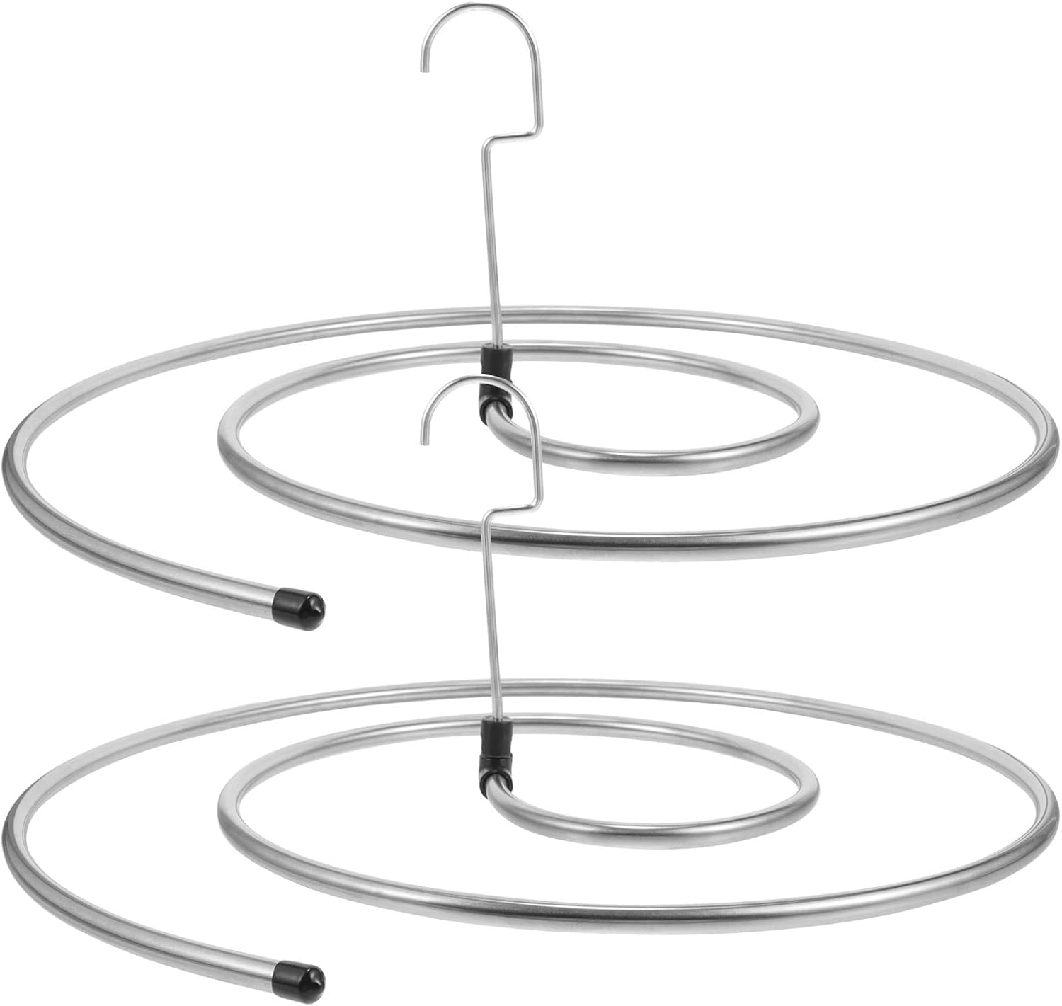 Spiral Stainless Steel Laundry Drying Rack, Space‑Saving Indoor Hanger for Sheets, Blankets and Towels