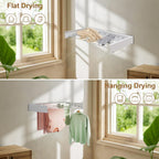 40‑Inch Wall‑Mounted Foldable Laundry Drying Rack | Limited Time Free Spiral Drying Rack Gift, While Stock Lasts