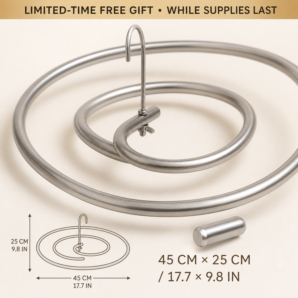 40‑Inch Wall‑Mounted Foldable Laundry Drying Rack | Limited Time Free Spiral Drying Rack Gift, While Stock Lasts